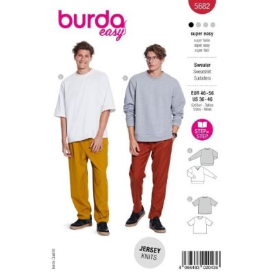 Patron Burda 5682 T-Shirt &amp; Pull 