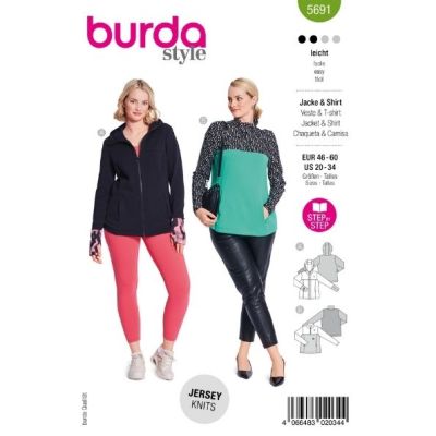 Patron Burda 5691 Veste &amp; T-Shirt
