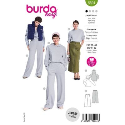 Patron Burda 5694 Tenue d&#039;intérieur