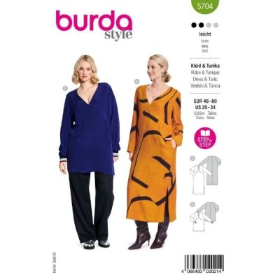 Patron Burda 5704 Robe &amp; Tunic