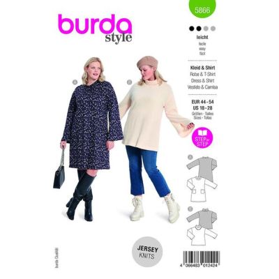 Patron Burda 5866 Robe &amp; T-shirt