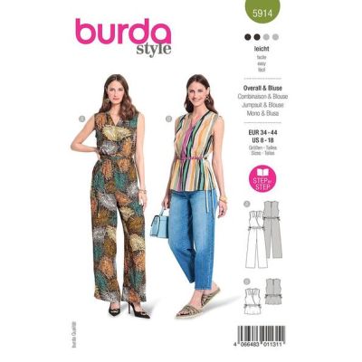 Patron Burda 5914 Combinaison &amp; Blouse