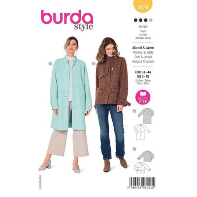 Patron Burda 5974 Manteau &amp; Veste