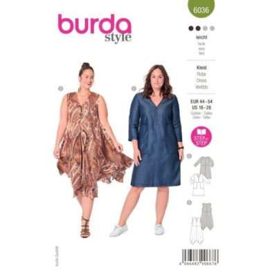 Patron Burda 6036 Robe 