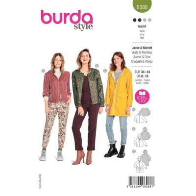 Patron Burda 6088 Veste &amp; Manteau