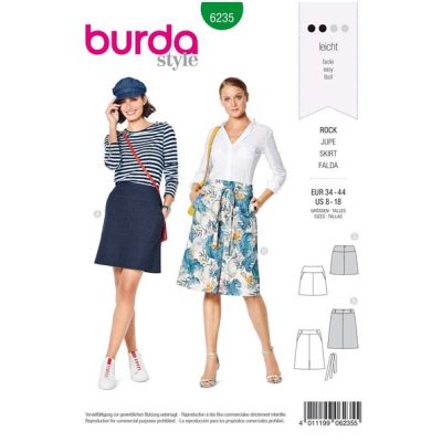Patron Burda 6235 Jupe