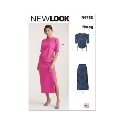 Patron New Look 6782 - Haut et Jupe en Tricot