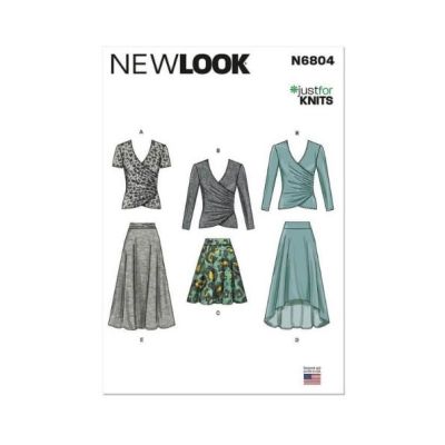 Patron New Look 6804 Hauts et jupes