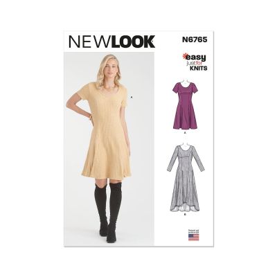 Patron New Look  6765 Robe en tricot