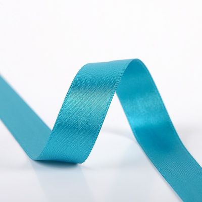 Ruban Satin double face 6 mm Bleu tiffany x1m