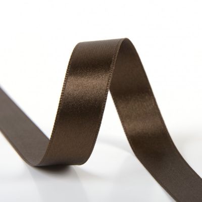 Ruban Satin double face 25 mm Marron x1m