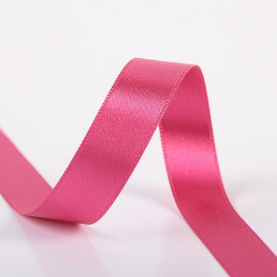 Ruban Satin double face 15 mm Rose fushia x1m