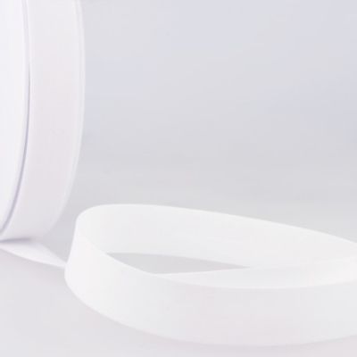Biais replié tout textile 20 mm Blanc x1m