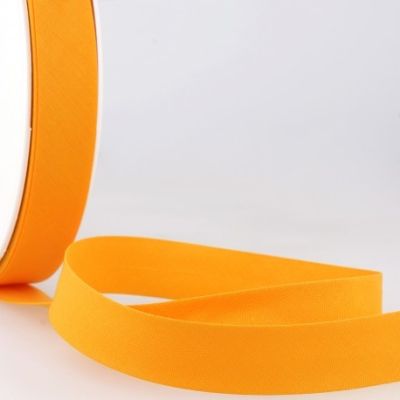 Biais replié tout textile 27 mm Mandarine x1m