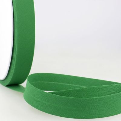 Biais replié tout textile 20 mm Vert gazon x1m