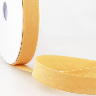 Biais replié tout textile 20 mm Jaune nankin x1m