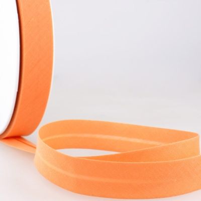 Biais replié tout textile 27 mm Saumon x1m