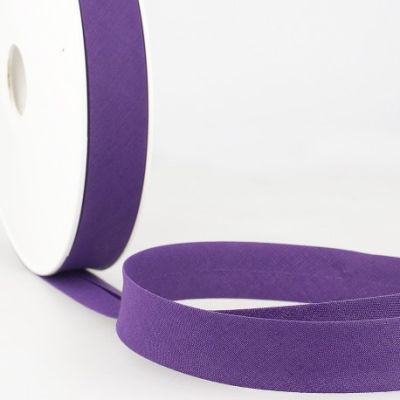 Biais replié tout textile 27 mm Violet x1m