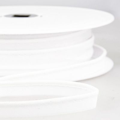 Passepoil tout textile 10 mm Blanc x1m