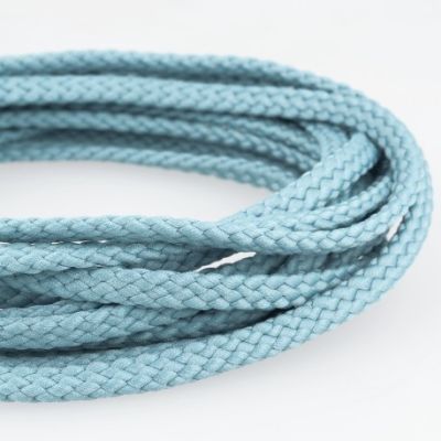 Cordon Tressé 5 mm - Bleu Lavande x1m
