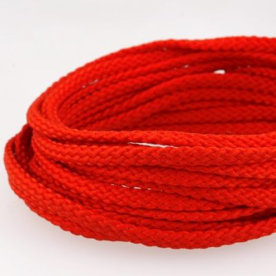 Cordon Tressé 5 mm - Rouge x1m
