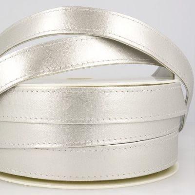Sangle Simili cuir 25 mm Argent x1m