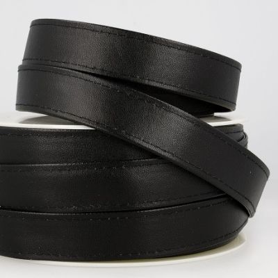 Sangle Simili cuir 25 mm Noir x1m