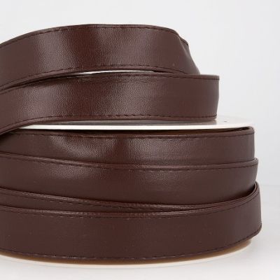 Sangle Simili cuir 25 mm Marron Chocolat x1m