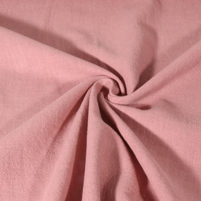 Tissu 100% Lin uni Vieux rose - Par 10 cm