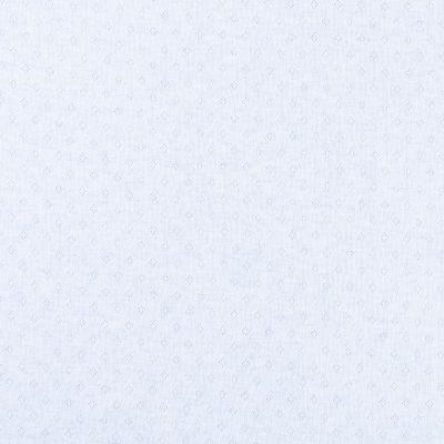 Tissu Jersey Coton ajouré uni Bleu ciel chiné - Par 10 cm