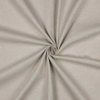 Tissu Toile Coton Canvas aspect Lin Ecru chiné - Par 10 cm