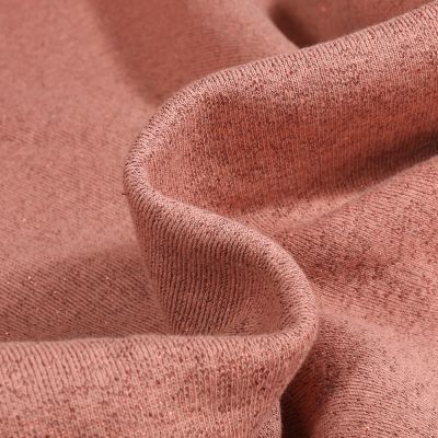 Tissu Sweat Paillettes Rose clair - Par 10 cm