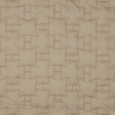 Tissu Doudoune croix imbriquées Aria sur fond Beige - Par 10 cm