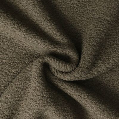 Tissu Fausse fourrure Bouclette Tara uni Vert kaki - Par 10 cm