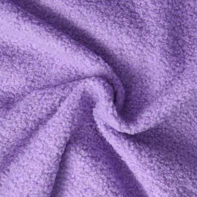 Tissu Fausse fourrure Bouclette Tara uni Violet - Par 10 cm