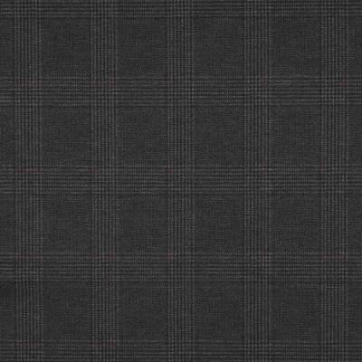 Tissu Jersey Milano motif Prince de Galles sur fond Gris - Par 10 cm