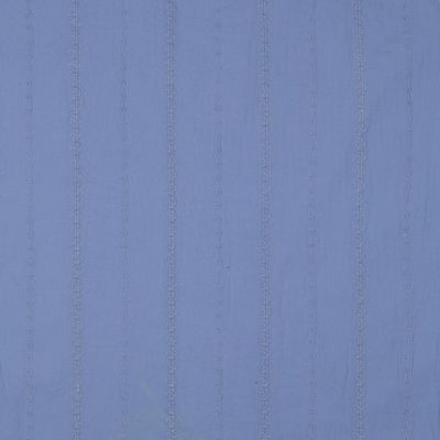 Tissus Coton broderie Linéa bleu sur fond Bleu lavande - Par 10 cm