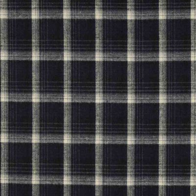 Tissu Tartan Ecossais Skye touché laine léger Noir - Par 10 cm