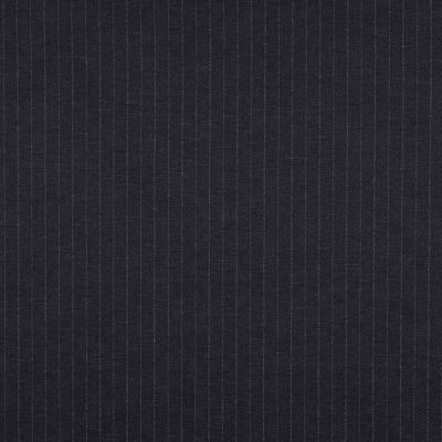 Tissu Jersey Milano Vittoria rayé gris sur fond Noir - Par 10 cm