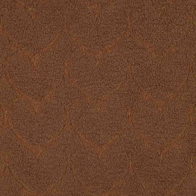 Tissu Fausse fourrure Mouton cœurs Miléna uni Brun - Par 10 cm
