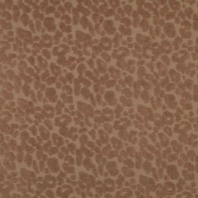 Tissu Maille  Sarena chocolat sur fond Marron clair - Par 10 cm