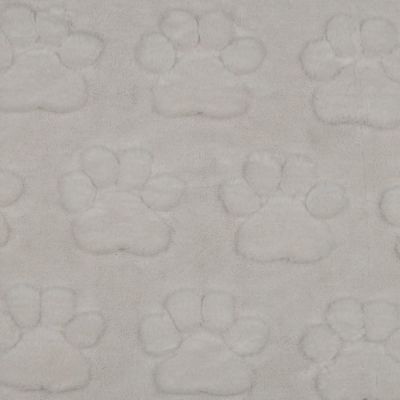 Tissu Fausse fourrure Misha patoune uni Blanc - Par 10 cm