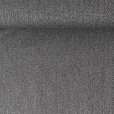 Tissu Gabardine polyviscose Ariane motif chevron uni  Gris chiné - Par 10 cm