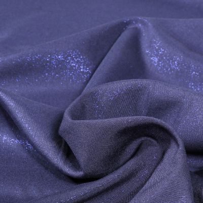 Tissu Viscose irisé Ela Bleu nuit - Par 10 cm