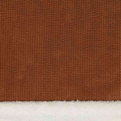 Tissu Velours Côtelé envers Doudou Cosy uni Brun - Par 10 cm