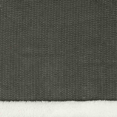 Tissu Velours Côtelé envers Doudou Cosy uni Vert kaki foncé - Par 10 cm