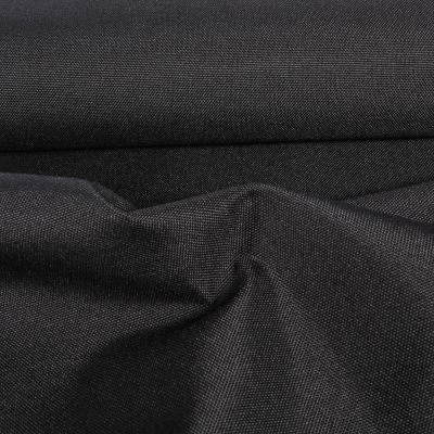 Tissu Piqué Polyester Imperméable uni Noir - Par 10 cm
