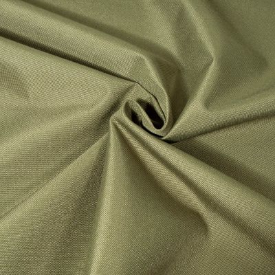 Tissu Piqué Polyester Imperméable uni Vert kaki clair - Par 10 cm