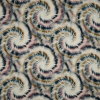 Tissu Viscose Digital tie &amp; dye Vert - Par 10 cm