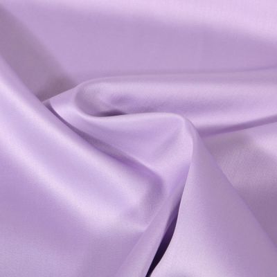 Tissu Satin de Coton uni Lilas - Par 10 cm